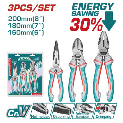 3 Pcs High Leverage Pliers Set - TOTAL