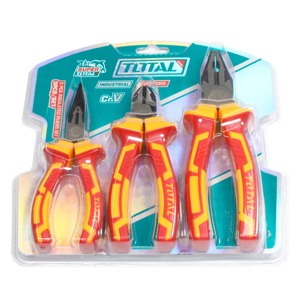 3 Pcs Insulated Pliers Set - TOTAL