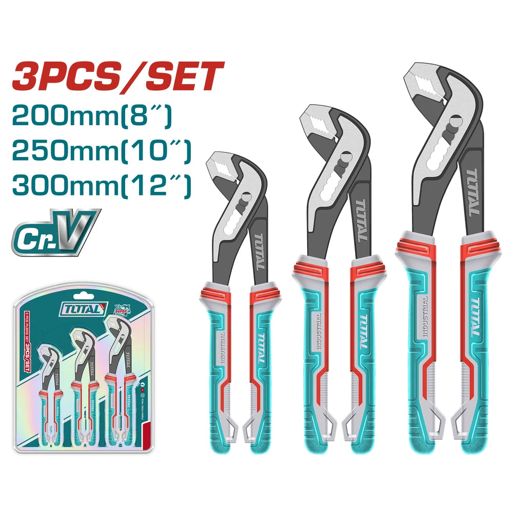 3 Pcs Pump Pliers Set - TOTAL