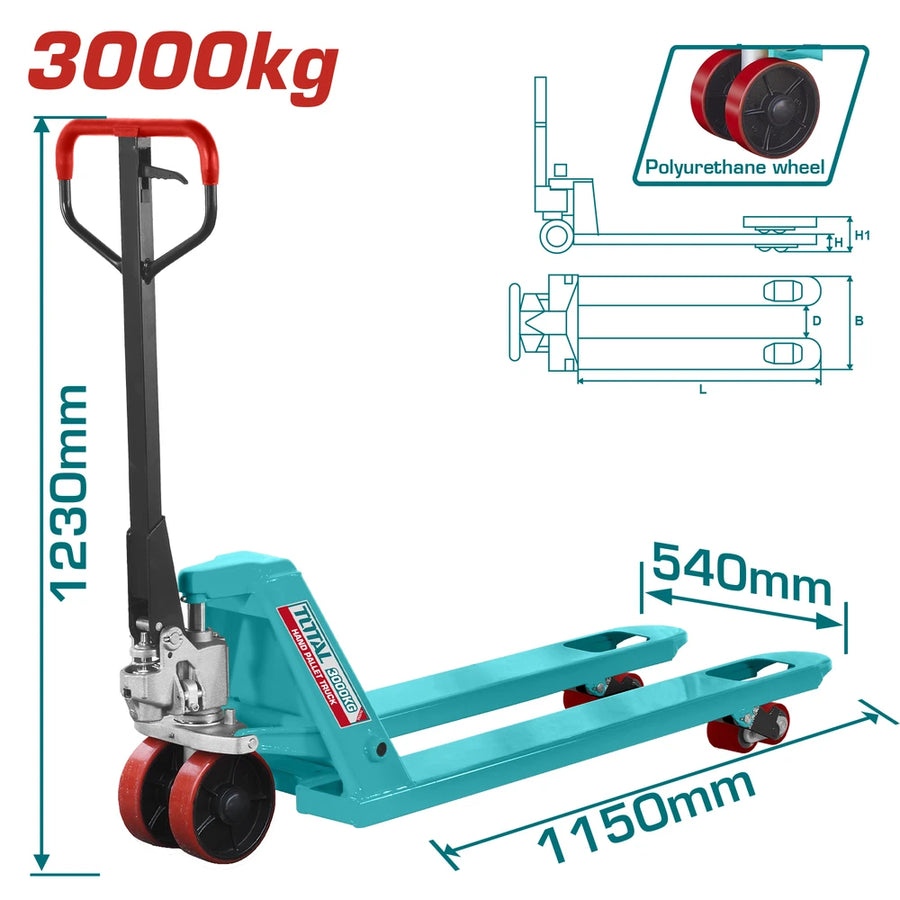 Hand Pallet Truck 220mm - TOTAL