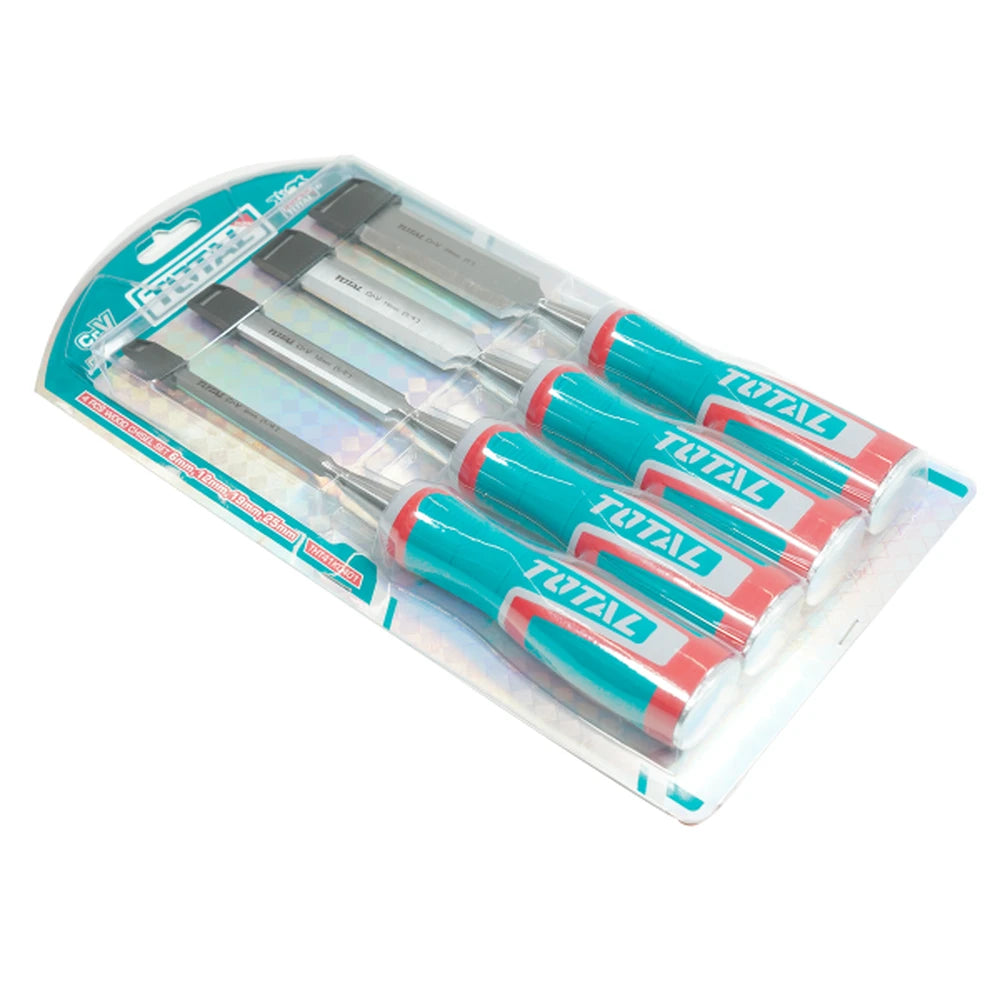 4 Pcs Wood Chisel Set - TOTAL