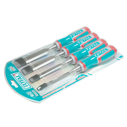 4 Pcs Wood Chisel Set - TOTAL