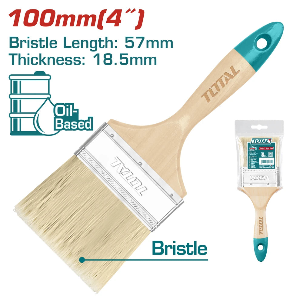 Paint Brush 18.5mm 4"(100mm) - TOTAL