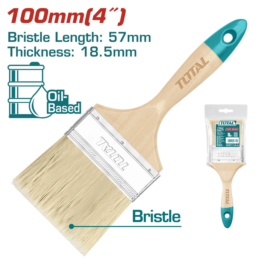 Paint Brush 18.5mm 4"(100mm) - TOTAL