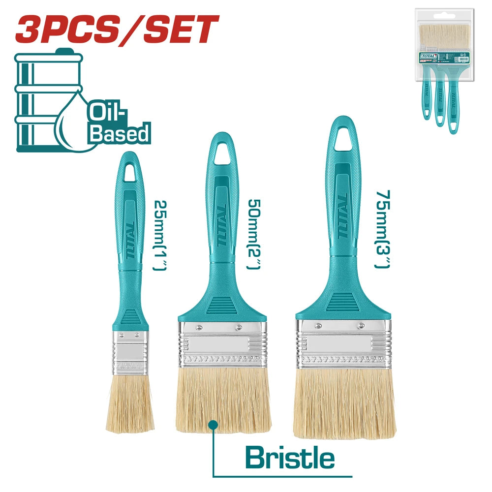 3 Pcs Paint Brush Set - TOTAL