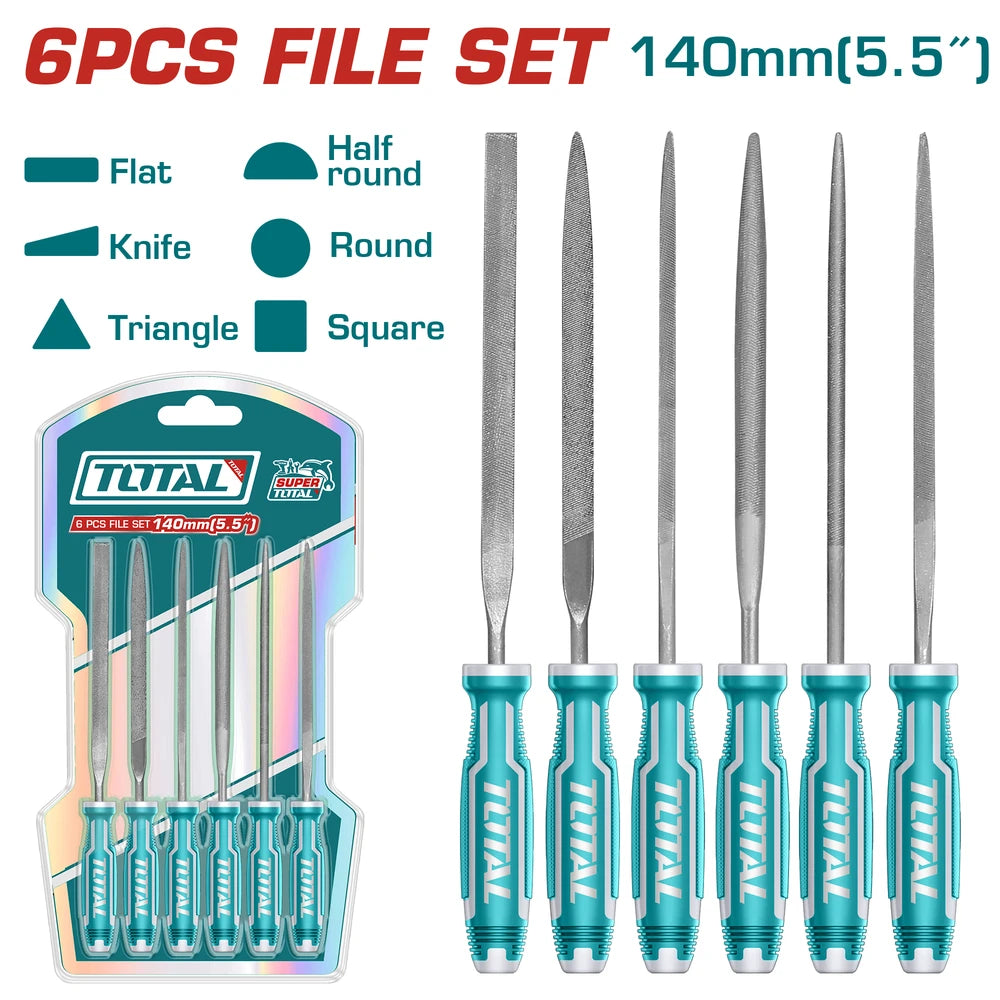 6 Pcs File Set - TOTAL