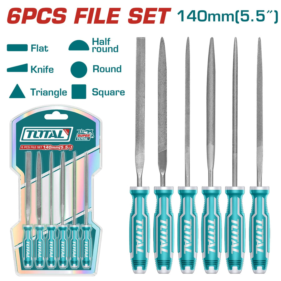 6 Pcs File Set - TOTAL