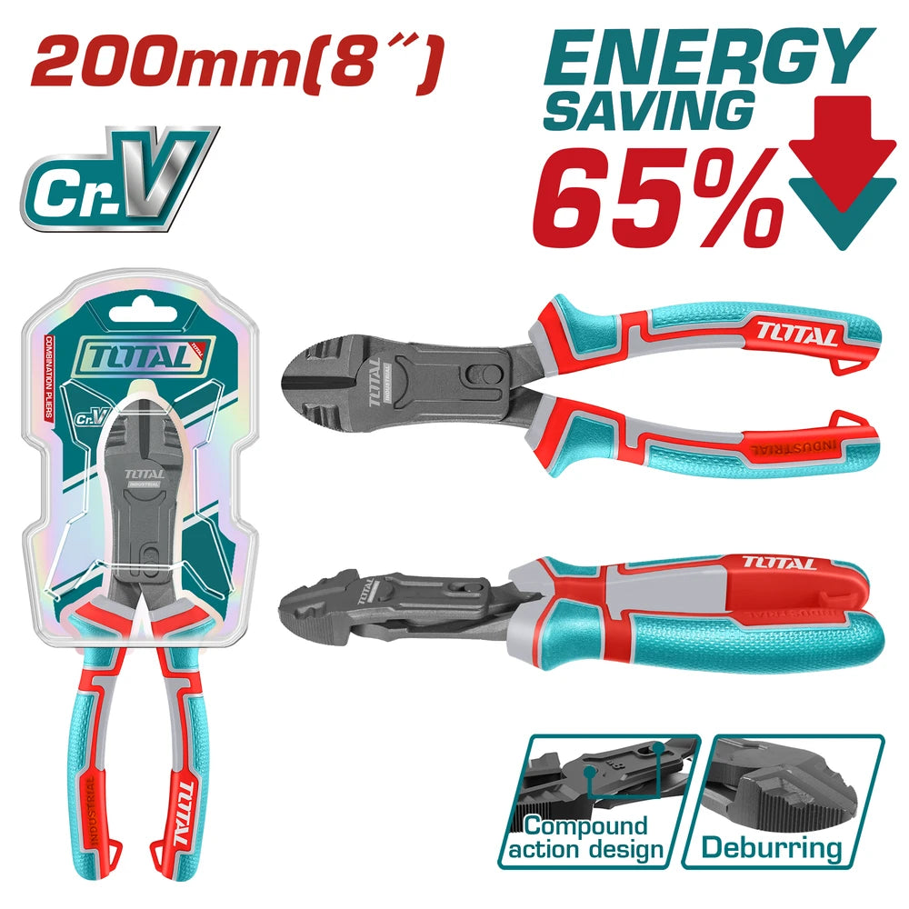 Compound Action Diagonal Cutting Pliers - TOTAL