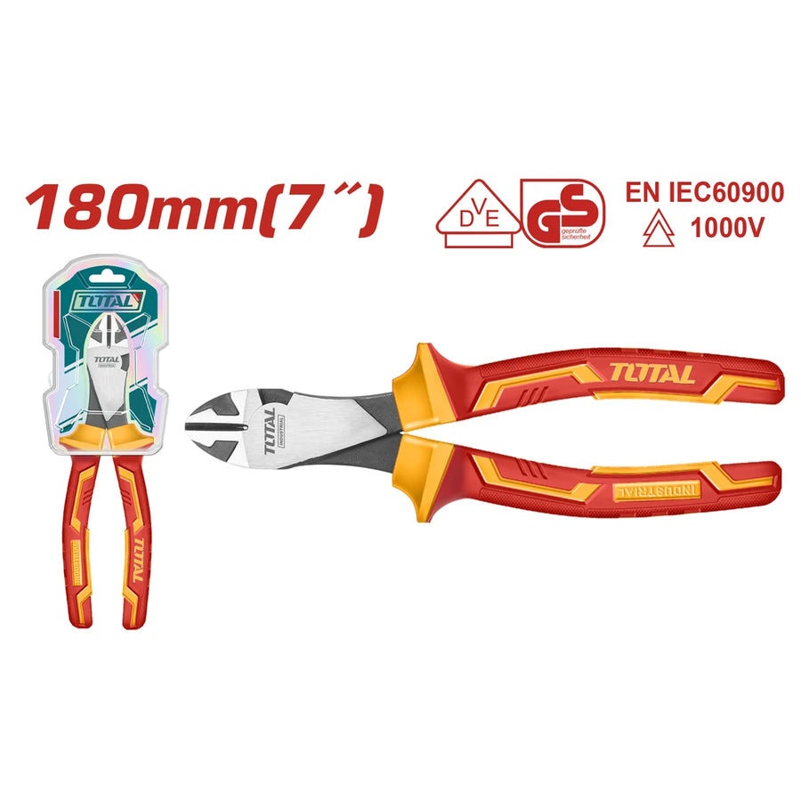Insulated Heavy-duty Diagonal Cutting Pliers - TOTAL