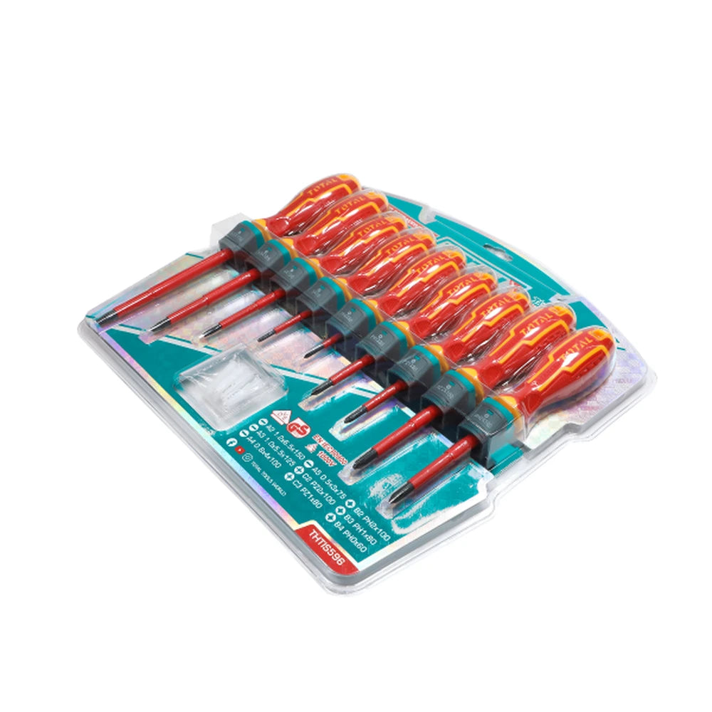 9 Pcs Insulated Screwdriver Set - TOTAL