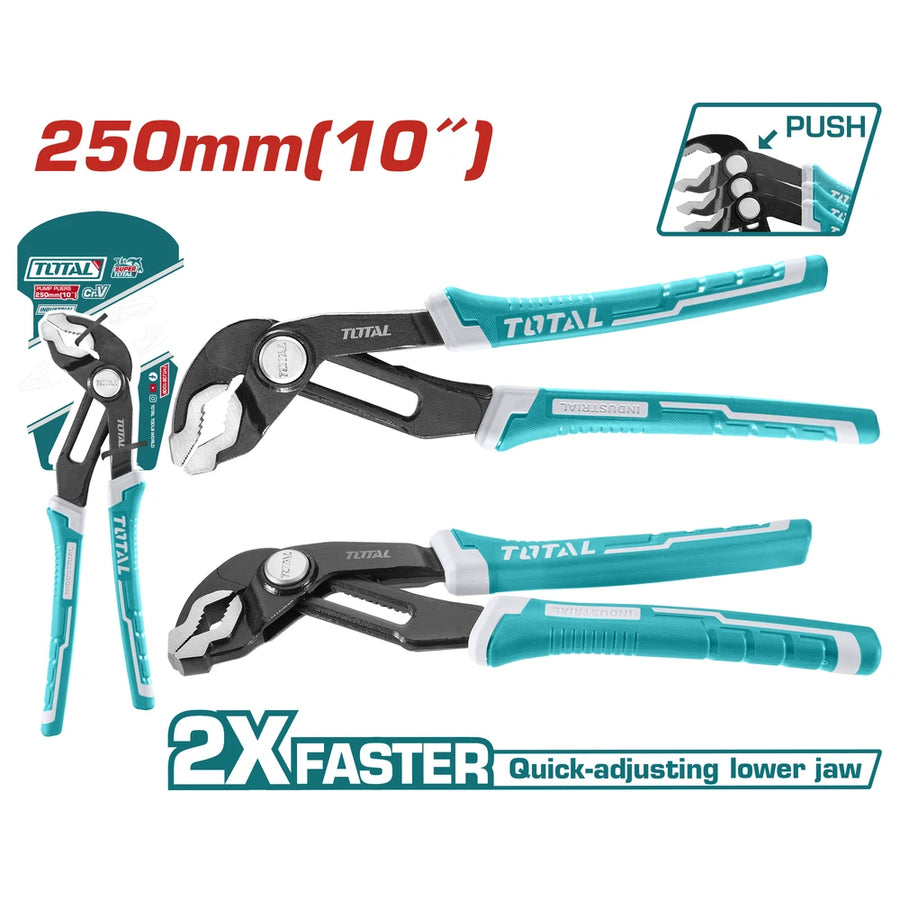 Pump Pliers 45mm 10"/250mm - TOTAL