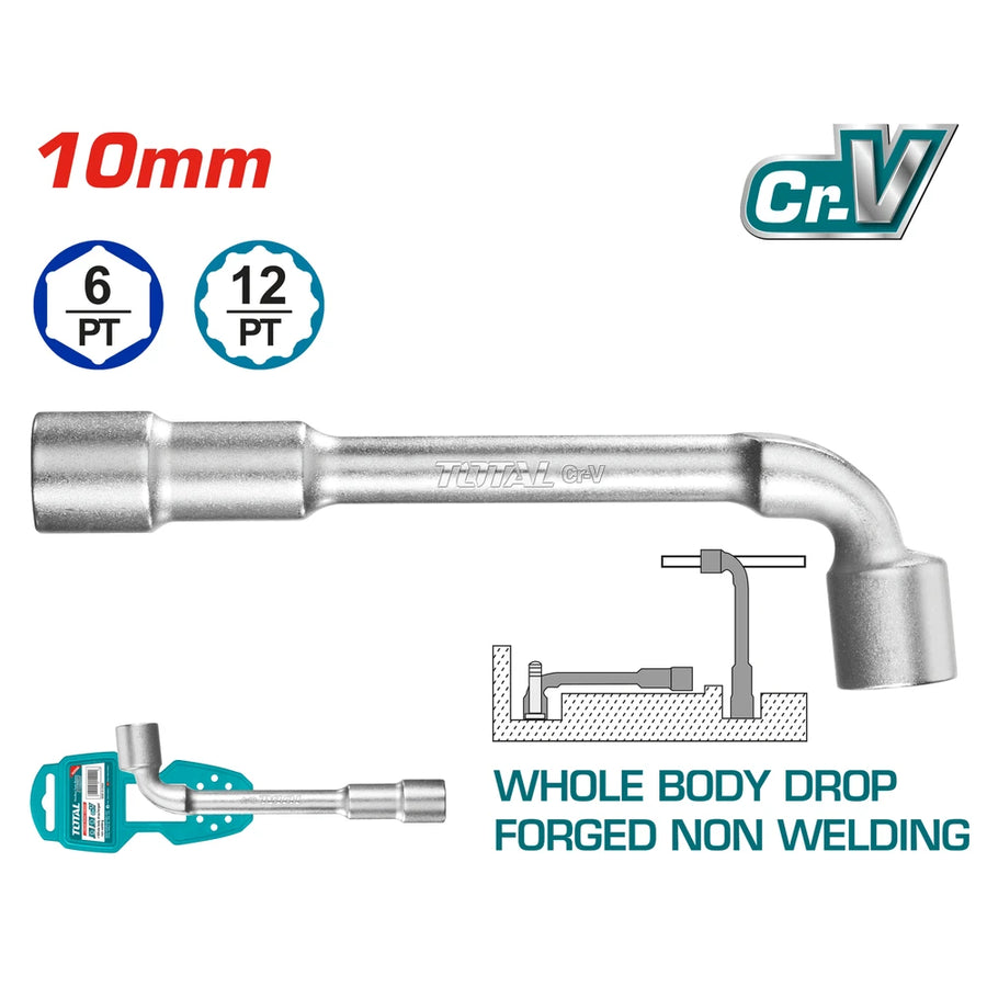 L-angled Socket Wrench 10mm - TOTAL