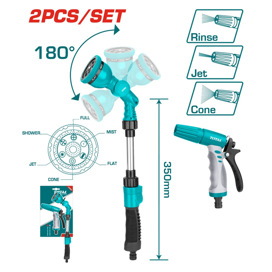 2pcs Garden Watering Nozzle Kit - TOTAL