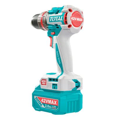 Compact Brushless Cordless Impact Drill 42V 69Nm with Battery - TOTAL