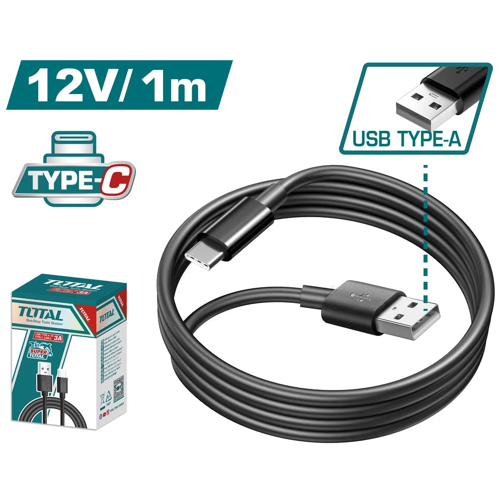 USB Type-A to Type-C Cable - TOTAL