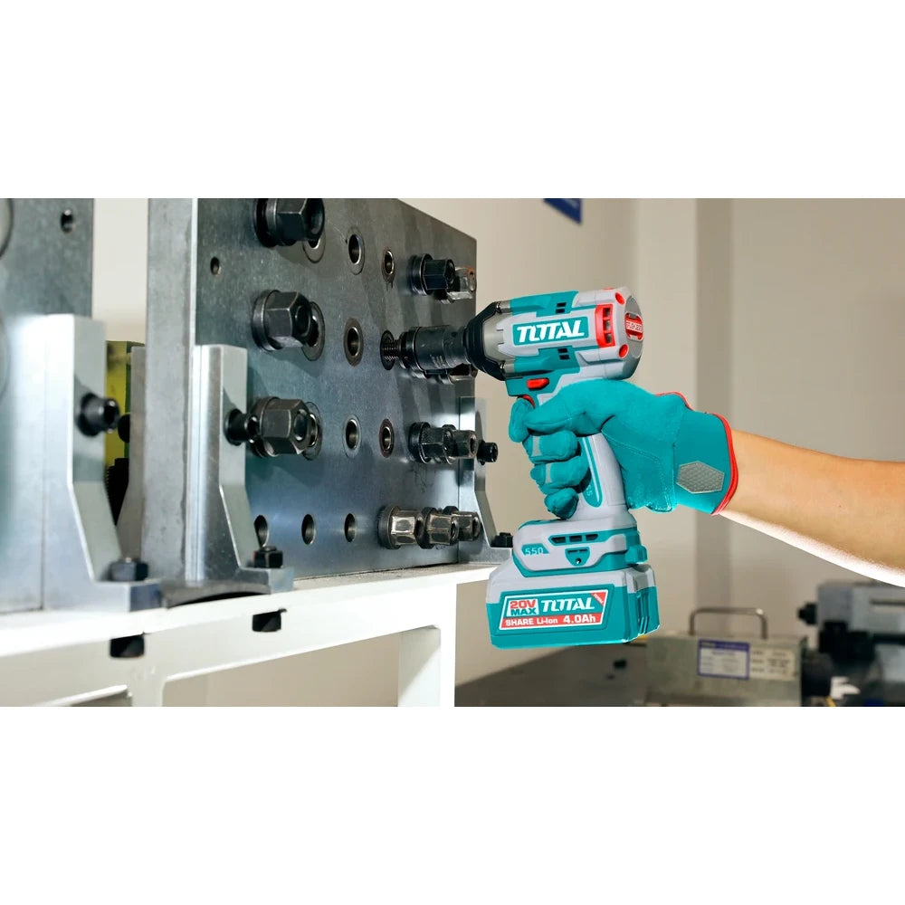 Cordless Impact Wrench 20V 550Nm with Battery - TOTAL