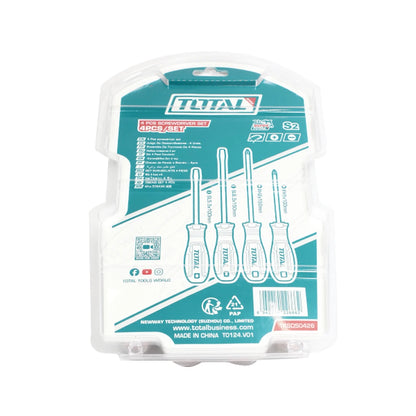 4 Pcs Screwdriver Set - TOTAL