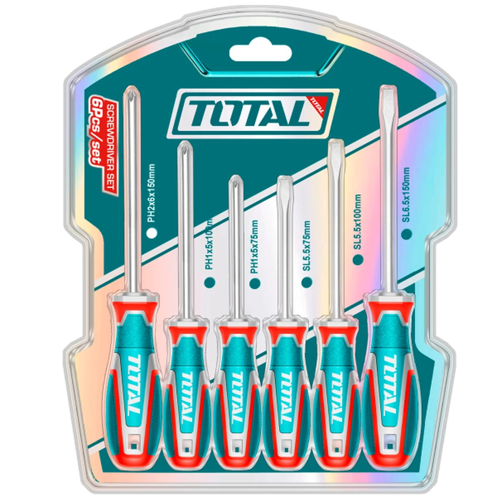6 Pcs Screwdriver Set S2 - TOTAL