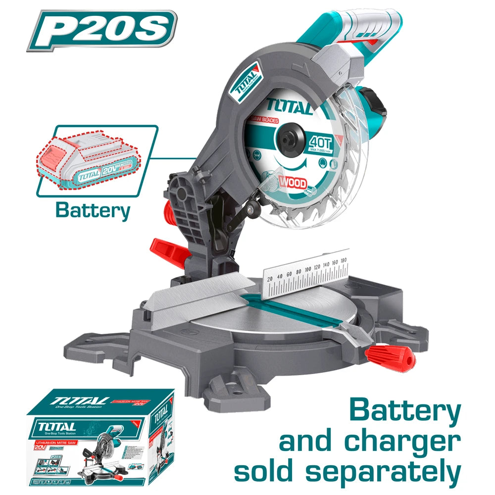 Cordless Mitre Saw 20V (Tool Only) - TOTAL