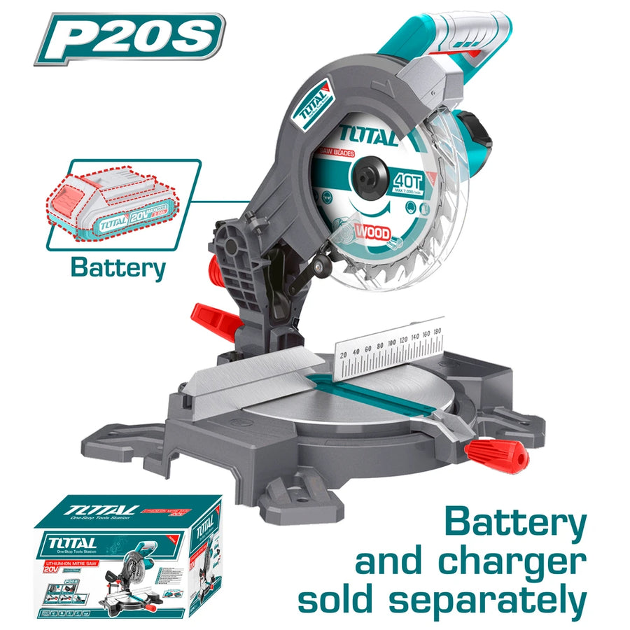 Cordless Mitre Saw 20V (Tool Only) - TOTAL