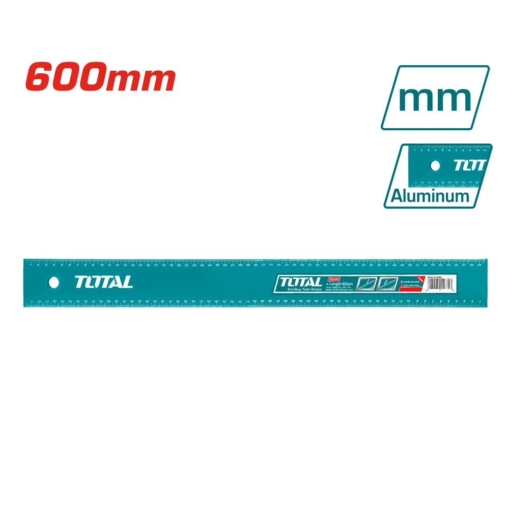 Aluminum Ruler 60cm - TOTAL