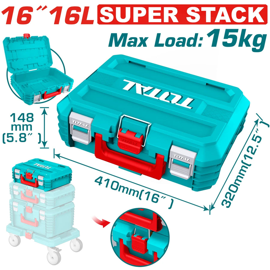 16" Stackable Tool Box - TOTAL