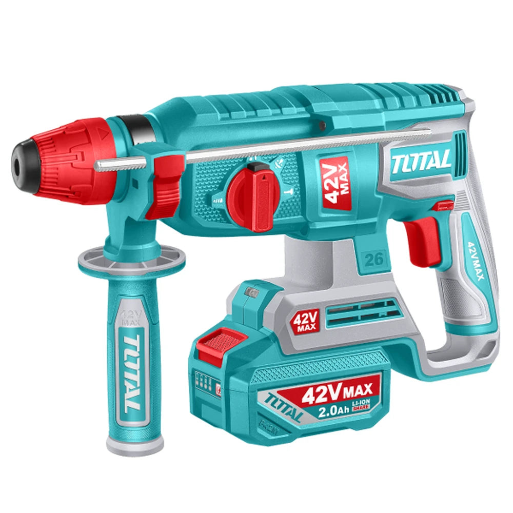 Cordless Rotary Hammer 42V 2.5J with Battery - TOTAL
