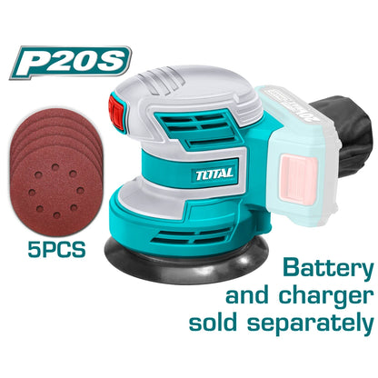 20V Cordless Random Orbit Sander (Tool Only) - TOTAL