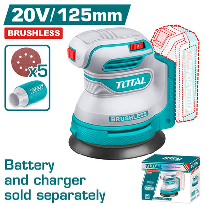 Cordless Random Orbit Sander 20V (Tool Only) - TOTAL