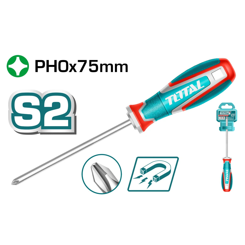 Phillips Screwdriver 75mm - TOTAL