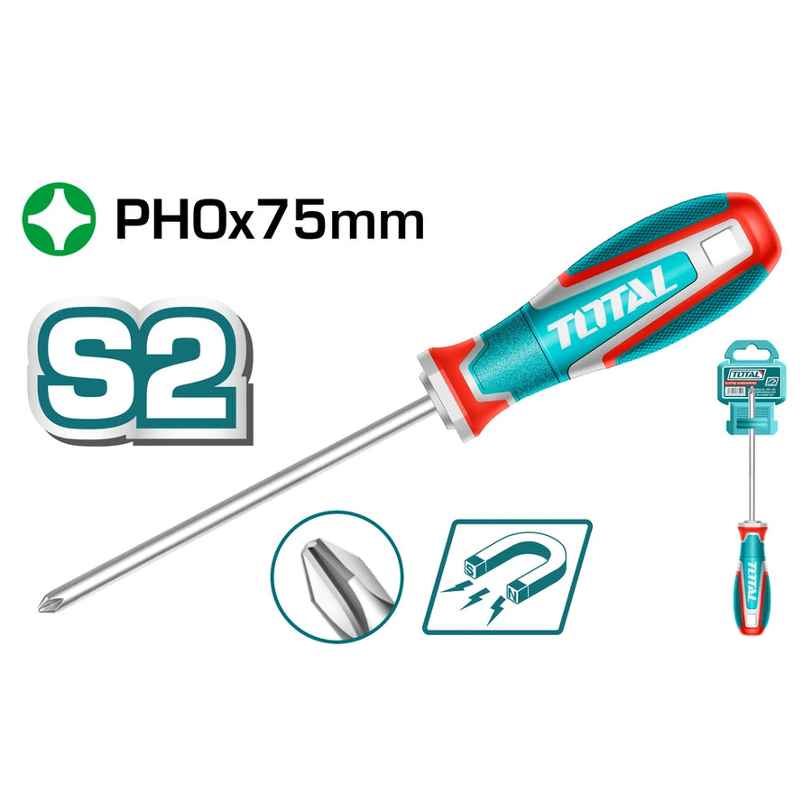 Phillips Screwdriver 75mm - TOTAL