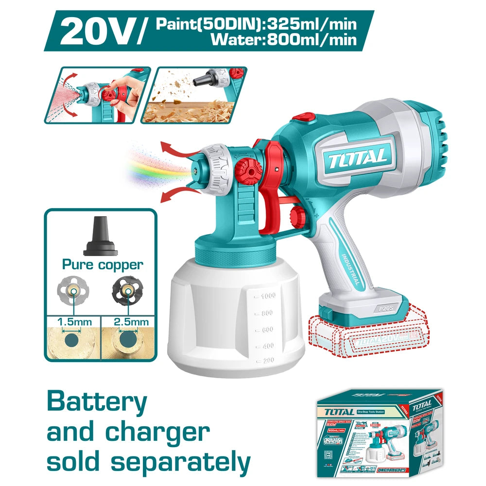 Cordless Spray Gun 20V (Tool Only) - TOTAL