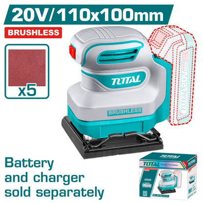 Cordless Sheet Sander 20V (Tool Only) - TOTAL