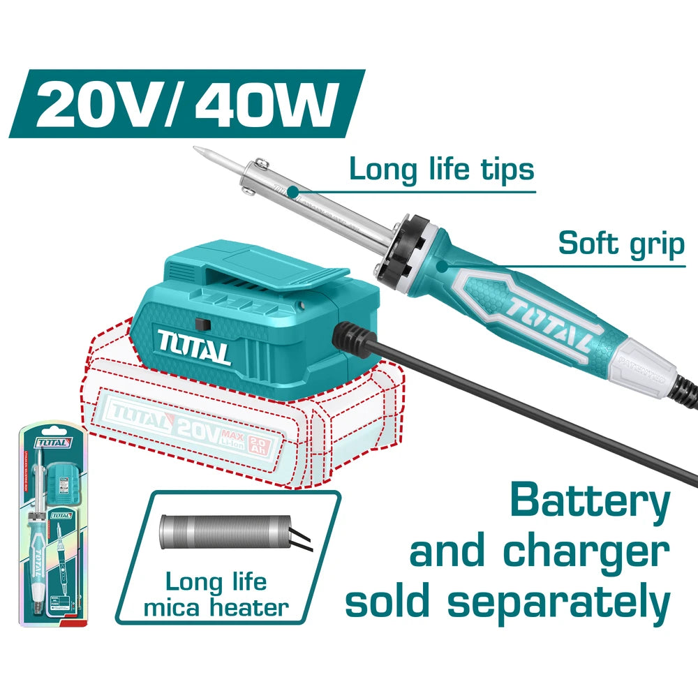 Cordless Soldering Iron 20V (Tool Only) - TOTAL