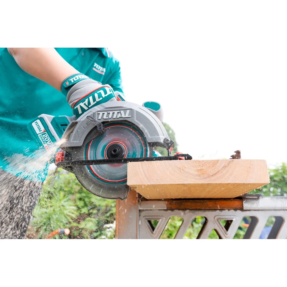 Cordless Circular Saw 20V 165mm with Battery - TOTAL