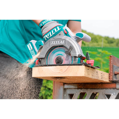 Cordless Circular Saw 20V 165mm with Battery - TOTAL