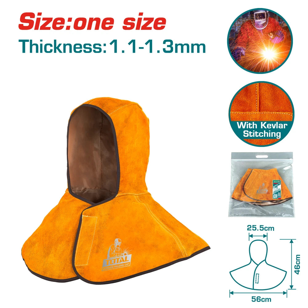 Cowhide Welding Cap - TOTAL