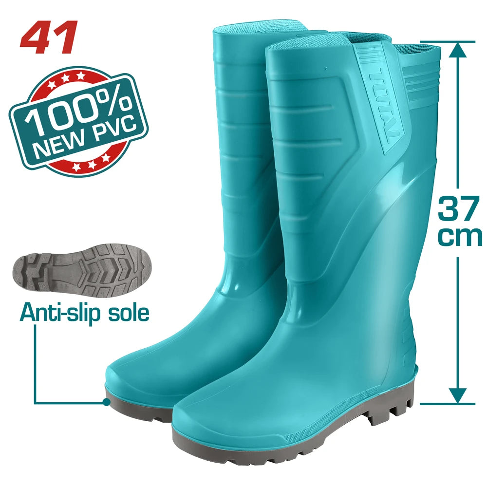 Rain Boots 41 100% Virgin PVC - TOTAL