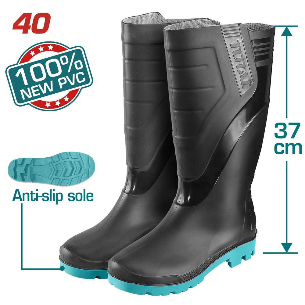 Rain Boots 40 100% Virgin PVC - TOTAL