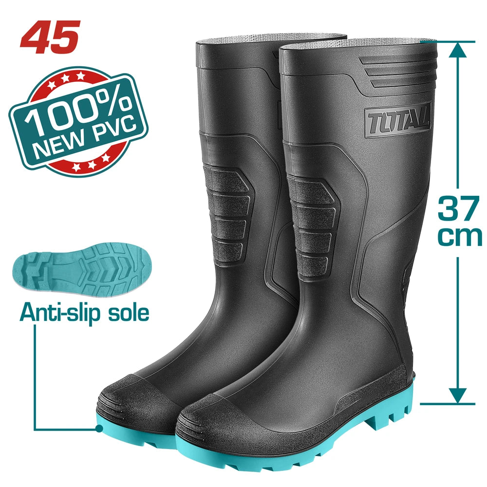 Rain Boots 45 100% Virgin PVC - TOTAL