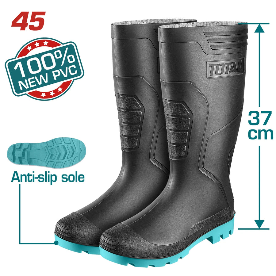 Rain Boots 45 100% Virgin PVC - TOTAL