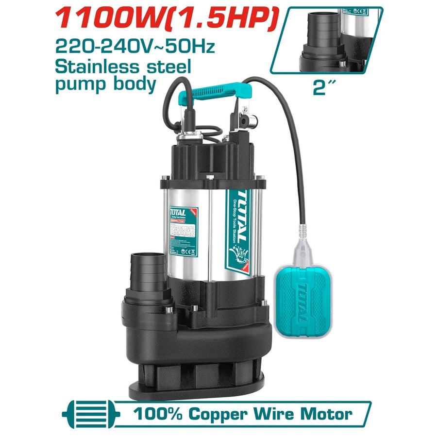 Sewage Submersible Pump 1100W - TOTAL
