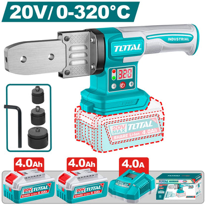 Cordless Plastic Tube Welding Tool 20V with Battery - TOTAL