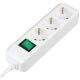 Eco-Line extension socket with switch 3-way white 1,5m H05VV-F 3G1,5