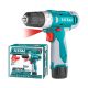 Lithium-Ion cordless drill 12V 10mm. This product can be used with Plastic and Metal. Not for concrete and Stones