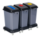 Recycle bin set of 3 compartments