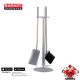 fireplace accessory set - stainless