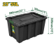 JADEVER Plastic Storage Box Size 