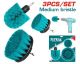 TOTAL 3 Pcs Medium bristle brush set (TACM3001)