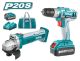 Lithium-Ion cordless drill & angle grinder 20V 